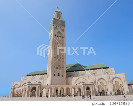 カサブランカ ハッサン2世モスク 5月快晴 カサブランカ ハッサン2世モスク 5月快晴 134715989