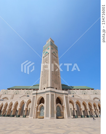 カサブランカ　ハッサン2世モスク　5月快晴 134716001