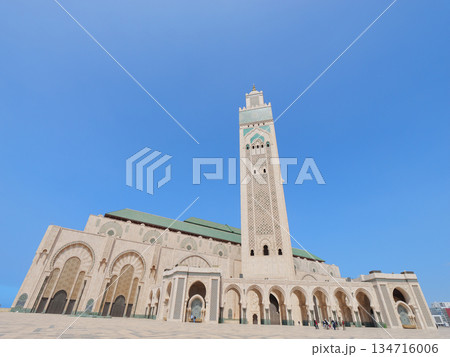 カサブランカ　ハッサン2世モスク　5月快晴 134716006