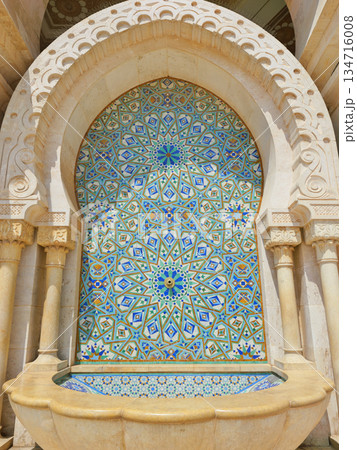 カサブランカ　ハッサン2世モスク　5月快晴 134716008