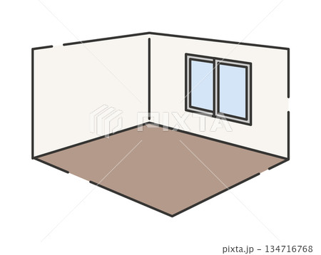 シンプルで清潔なフローリングの部屋 134716768