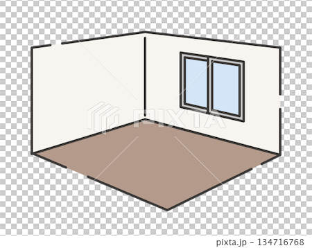 シンプルで清潔なフローリングの部屋 134716768