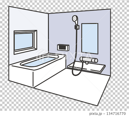 新浴室插圖 134716770