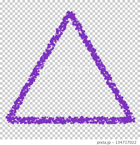 Crayon material: Hand-drawn triangles 134717022