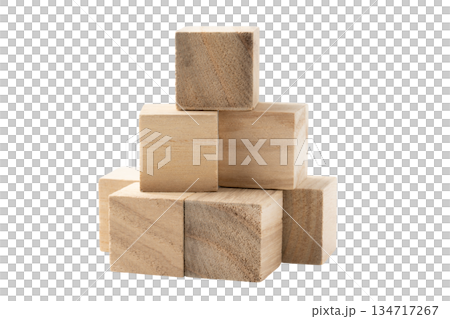 透明背景上的堆疊立方體積木(png) 透明背景上的堆疊立方體積木(png) 134717267