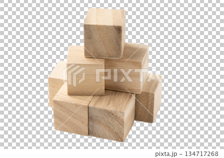 透明背景上的堆疊立方體積木(png) 透明背景上的堆疊立方體積木(png) 134717268