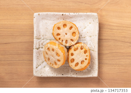 レンコン はさみ焼き (すり身 明太子) レンコン はさみ焼き (すり身 明太子) 134717353