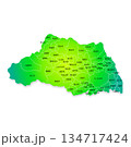 埼玉県と市町村地図 134717424