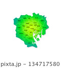 東京23区の地図 134717580