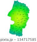 山形県と市町村地図 134717585