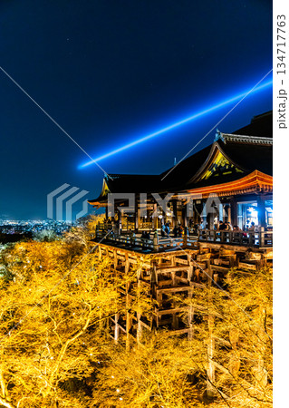 ライトアップされた春の清水寺 134717763