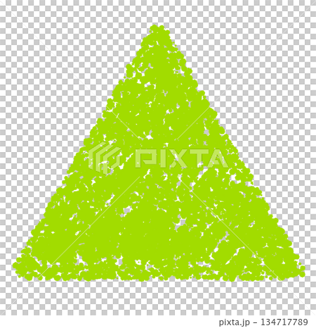 蠟筆材質：手繪三角形 134717789