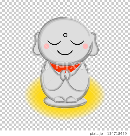 Illustration of cute Jizo 134718459