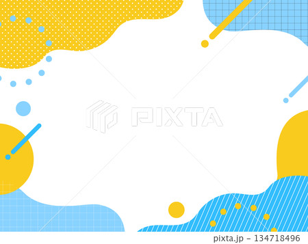 幾何学模様背景イラスト 134718496