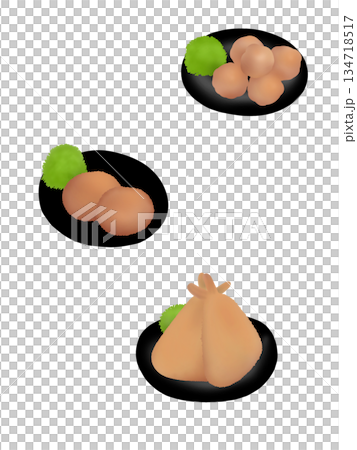 油炸食品插圖集 134718517