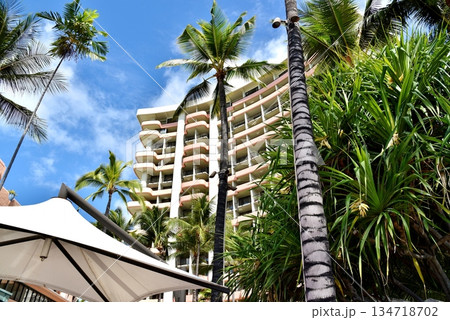 青空に映える白いリゾート 134718702