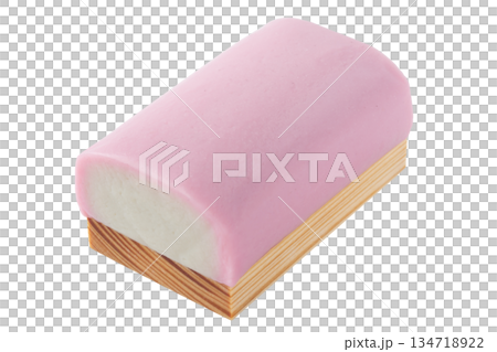 粉紅色魚板，透明背景（png） 134718922