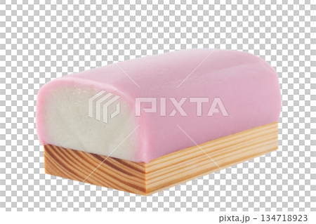 粉紅色魚板，透明背景（png） 134718923