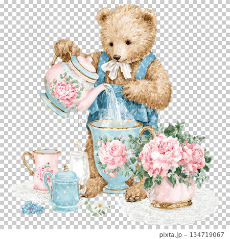 watercolor set of cute owls and wreath watercolor set of cute owls and wreath 134719067