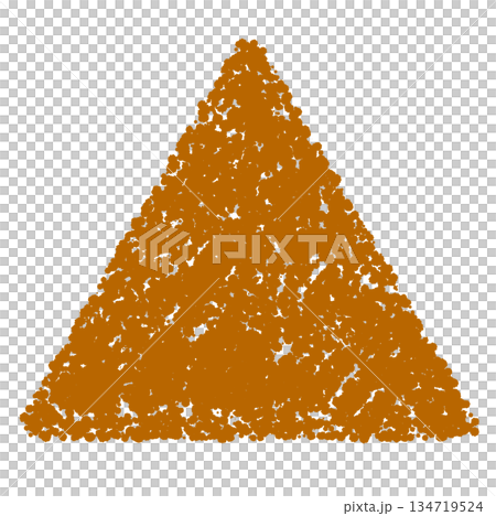 蠟筆材質：手繪三角形 134719524