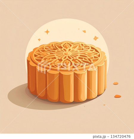 Mooncake Minimal Illustration Mooncake Minimal Illustration 134720476
