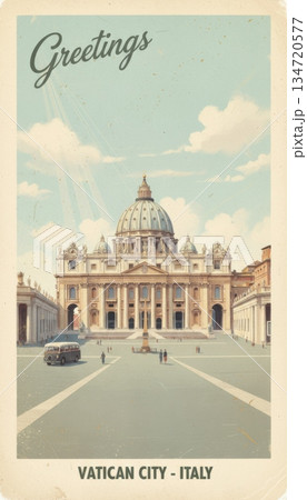 Vatican Italy Vintage Travel Postcard Vatican Italy Vintage Travel Postcard 134720577