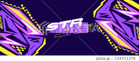 Sports Background with Colorful Geometric and Abstract Shapes. Abstract Sport Banner or Poster Background Design Sports Background with Colorful Geometric and Abstract Shapes. Abstract Sport Banner or Poster Background Design 134721376