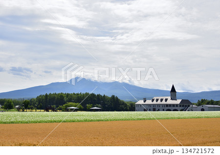 斜里岳とパパスシャトーの四季 斜里岳とパパスシャトーの四季 134721572