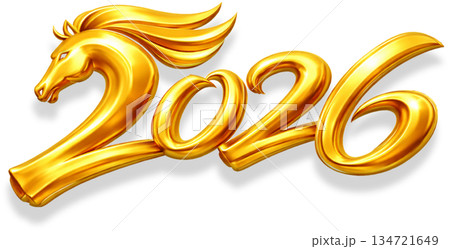golden number symbol made of inflatable balloon isolated on white 134721649