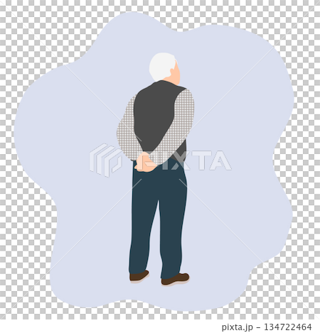 一位老人的背影插圖 | 引發人們對老年人、老年和人生的思考 134722464