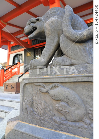 毘沙門天善國寺 石虎 東京都新宿区神楽坂 毘沙門天善國寺 石虎 東京都新宿区神楽坂 134724450