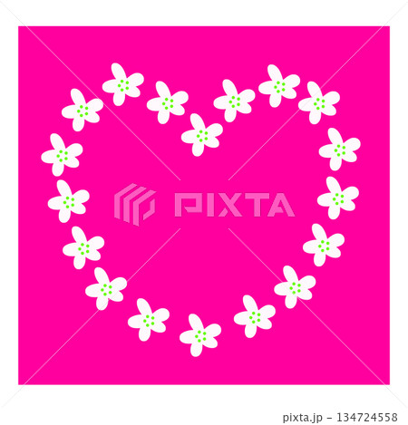花のハート 134724558