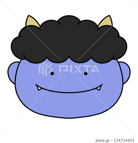 笑顔の鬼のイラスト 134724855