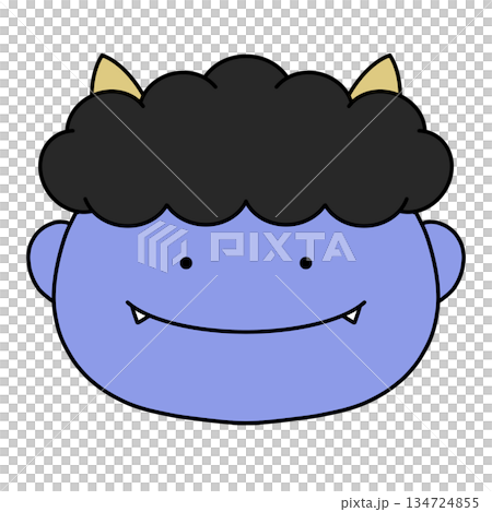 Smiling demon illustration 134724855