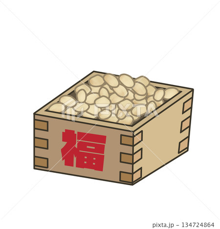 節分の豆のイラスト 節分の豆のイラスト 134724864