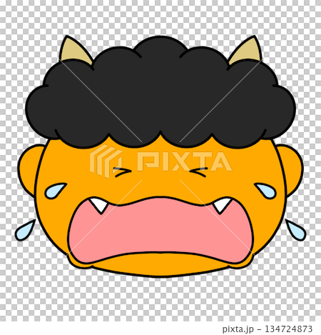 泣いている鬼のイラスト 泣いている鬼のイラスト 134724873