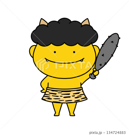金棒を持っている鬼のイラスト 金棒を持っている鬼のイラスト 134724883