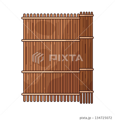 illustration of sushi mat illustration of sushi mat 134725072