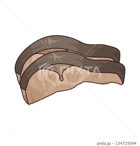 illustration of mackerel sashimi 134725094