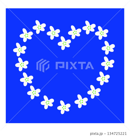 花のハート 花のハート 134725221