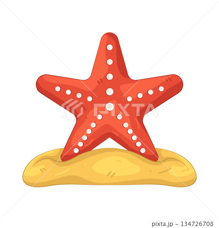Illustration of starfish  134726708