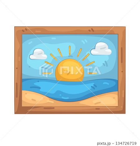 Illustration of beach picture 134726719