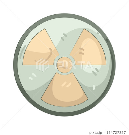 Illustration of radiation sign Illustration of radiation sign 134727227