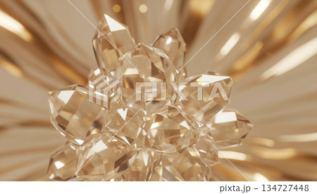 キラキラ輝く宝石をクローズアップした背景 134727448