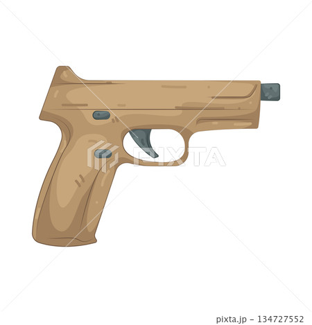 Illustration of gun 134727552