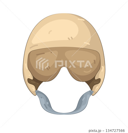 Illustration of pilot helmet  134727566