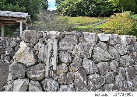 三重県 志摩国「鳥羽城」本丸と石垣 海と鉄道の見える城跡 三重県 志摩国「鳥羽城」本丸と石垣 海と鉄道の見える城跡 134727903