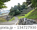 三重県 志摩国「鳥羽城」本丸と石垣 海と鉄道の見える城跡 三重県 志摩国「鳥羽城」本丸と石垣 海と鉄道の見える城跡 134727930