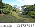 三重県 志摩国「鳥羽城」本丸と石垣 海と鉄道の見える城跡 三重県 志摩国「鳥羽城」本丸と石垣 海と鉄道の見える城跡 134727937