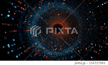 抽象的な青い光線 抽象的な青い光線 134727945